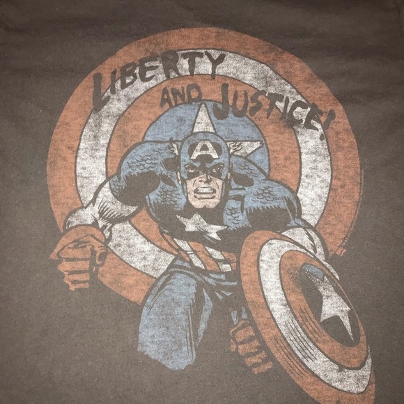 Junk Food Captain America Graphic Tee Shirt XL - Picture 3 of 5
